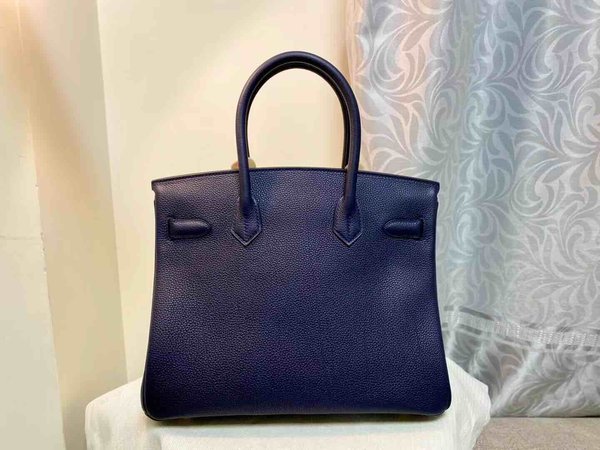 Hermès Birkin30 Togo Bleu Nuit x Gold Hardware