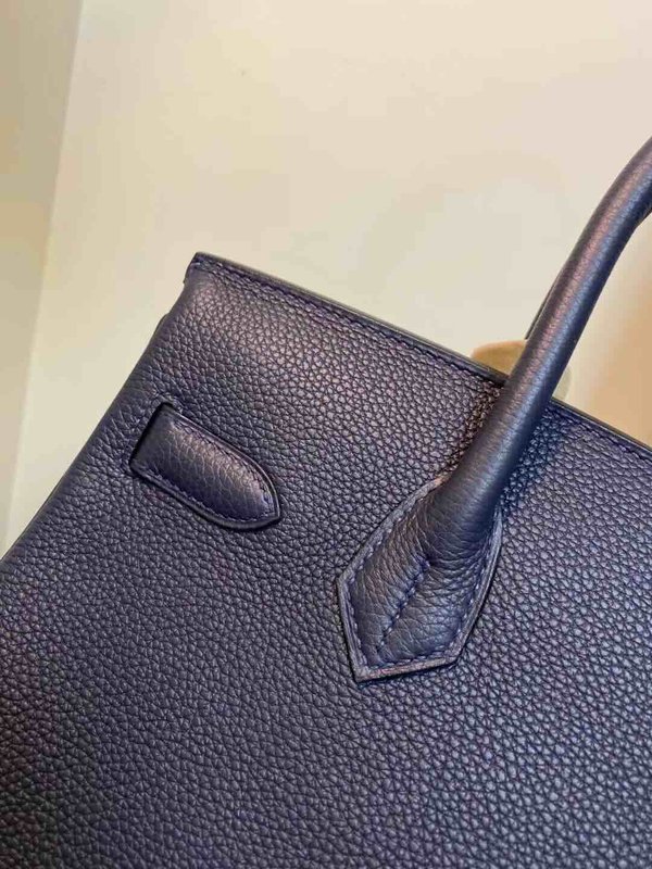 Hermès Birkin30 Togo Bleu Nuit x Gold Hardware