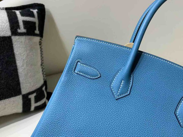 Hermès Birkin30 Togo New Blue Jean x Palladium Hardware