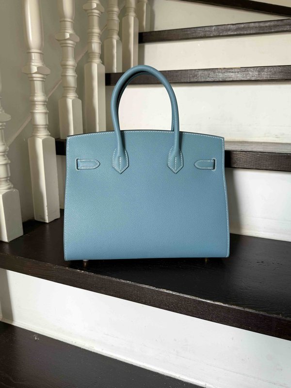 Hermès Birkin30 Epsom Bluejean x Gold Hardware