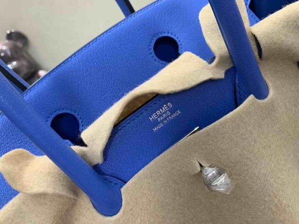 Hermès Birkin30 Chevre Bleu Frida x Palladium Hardware