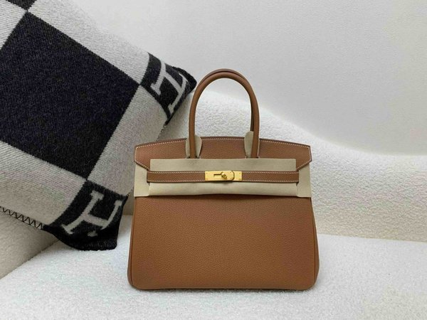 Hermès Birkin 30 Togo Gold x Gold Hardware
