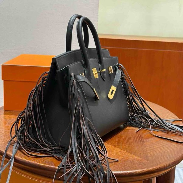 Hermès Birkin30 Sellier Togo Ebene Tassel x Gold Hardware