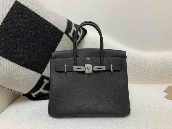 Hermès Birkin30 Togo Ebene x Palladium Hardware