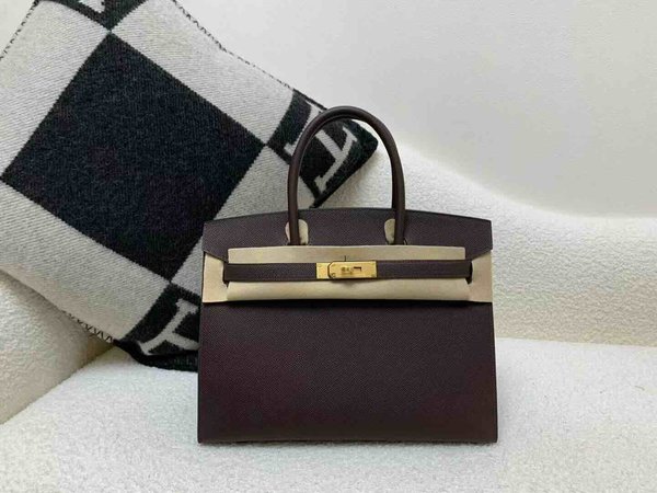 Hermès Birkin 30 Sellier Epsom Rouge x Gold Hardware