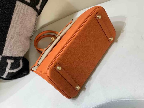 Hermès Birkin 30cm Togo Orange x Gold Hardware
