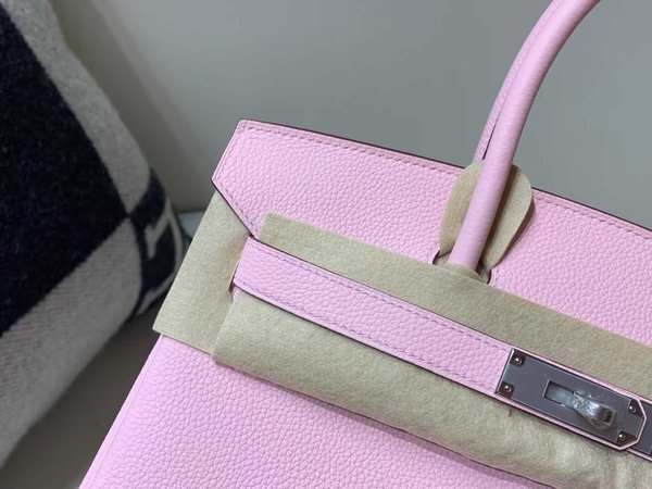 Hermès Birkin 30 Togo Rose Sakura x Palladium Hardware