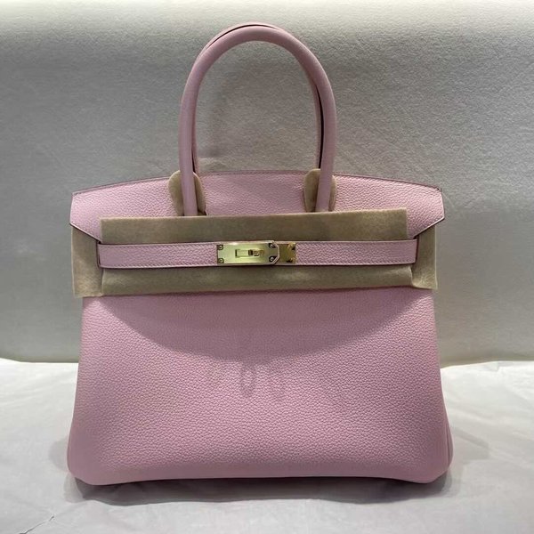 Hermès Birkin 30 Togo 3Q Rose Sakura x Gold Hardware