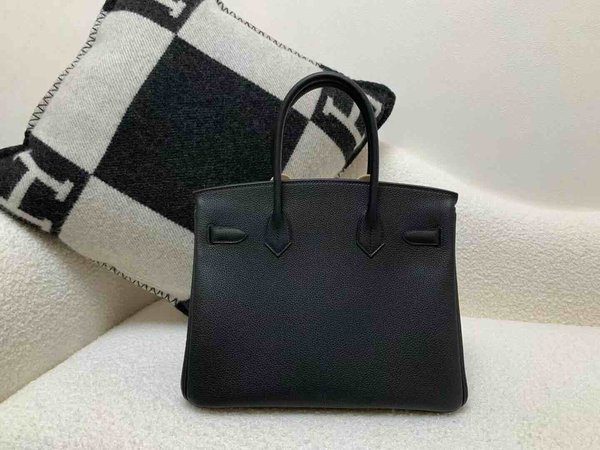Hermès Birkin 30 Togo Noir x Palladium Hardware