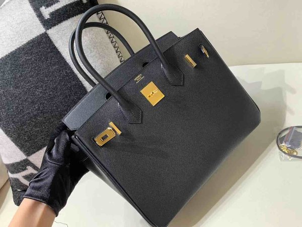 Hermès Birkin30 Epsom Noir x Gold Hardware