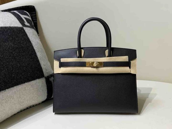 Hermès Birkin30 Epsom Noir x Gold Hardware