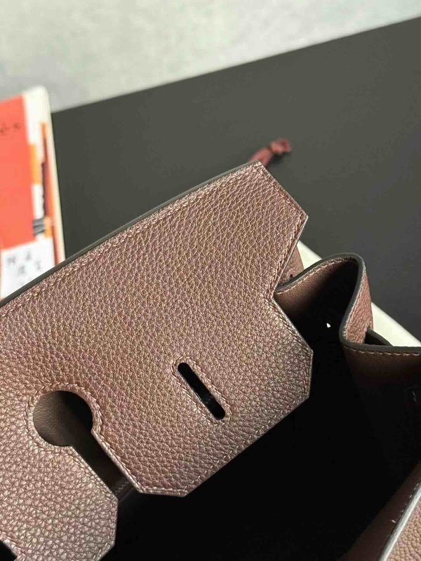 Hermès Birkin 35 Togo Chocolat x Palladium Hardware