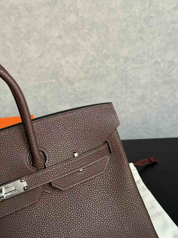 Hermès Birkin 35 Togo Chocolat x Palladium Hardware