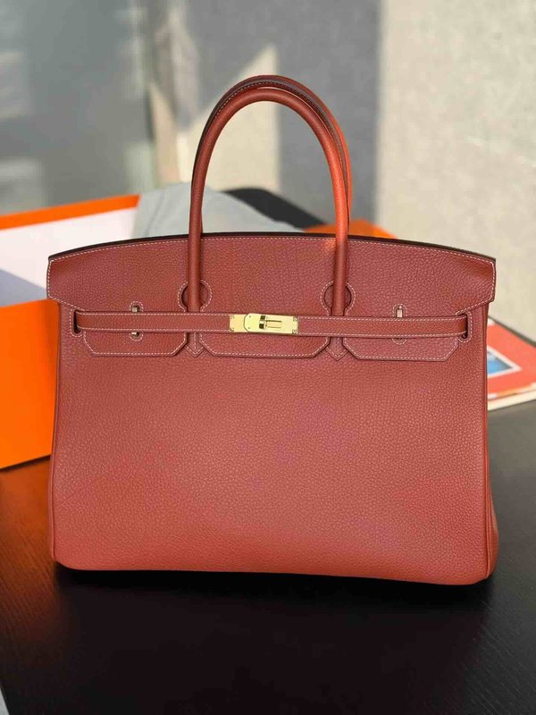 Hermès Birkin 40 Togo Sienne x Gold Hardware