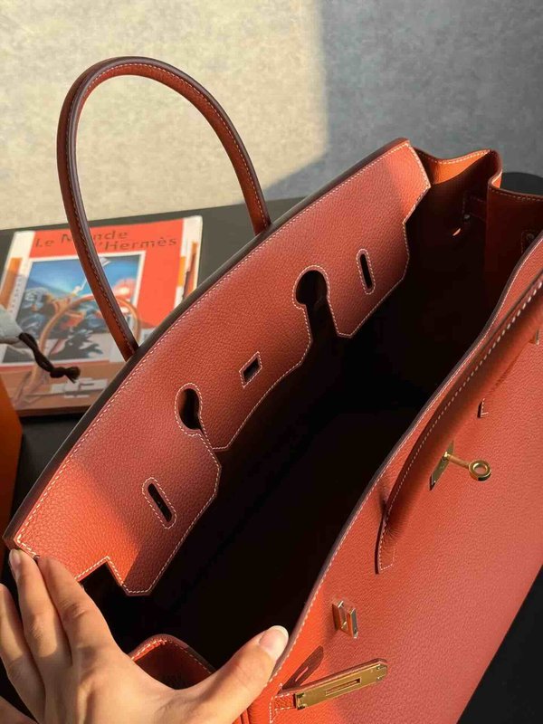 Hermès Birkin 40 Togo Sienne x Gold Hardware