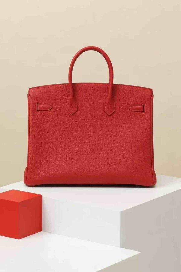 Hermès Birkin 35 Togo Red x Palladium Hardware