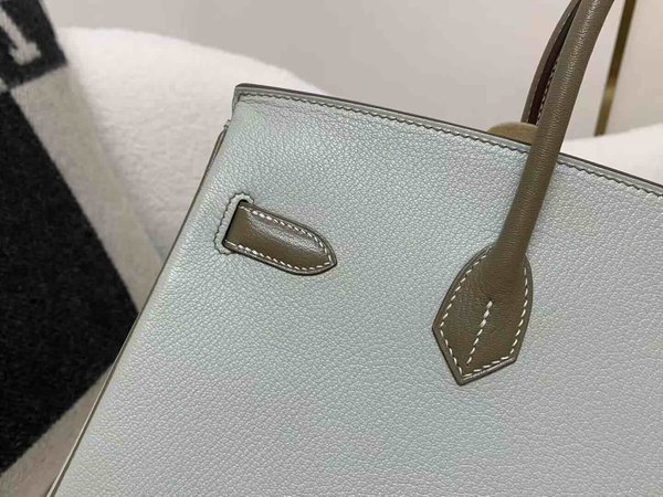 Hermès Birkin 35 Gris Perle Etoupe Chevre Brushed x Palladium Hardware