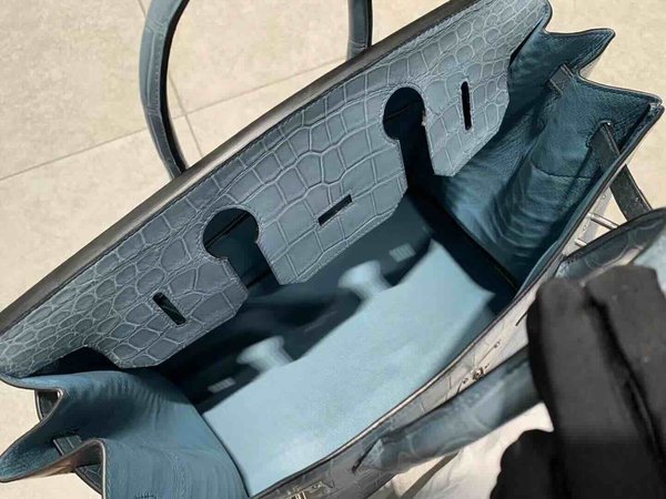 Hermès Birkin 40 HAC Matte Porosus Crocodile x Palladium Hardware