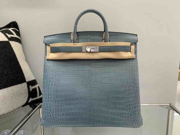 Hermès Birkin 40 HAC Matte Porosus Crocodile x Palladium Hardware