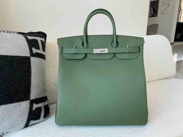 Hermès Birkin HAC 40 Togo Vert Jungle x Palladium Hardware