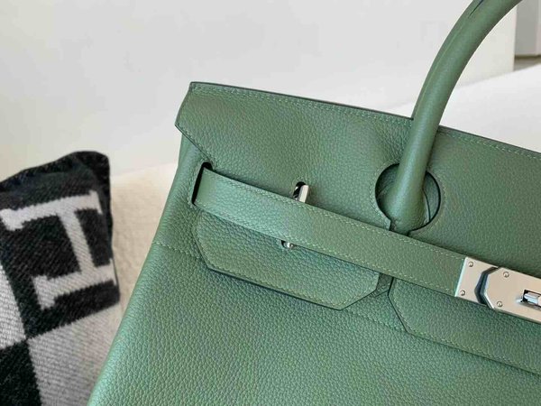 Hermès Birkin HAC 40 Togo Vert Jungle x Palladium Hardware