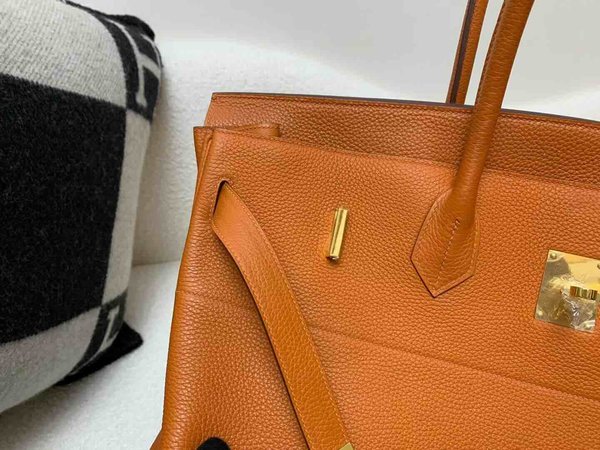 Hermès Birkin 50 Togo Orange x Gold Hardware