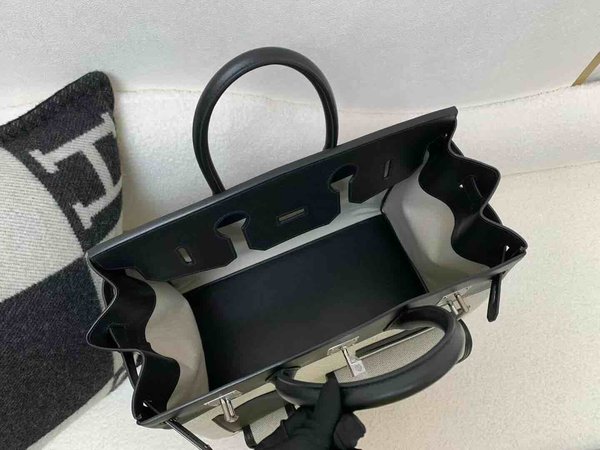 Hermès Birkin HAC 40 Cargo Canvas & Swift Noir x Palladium Hardware