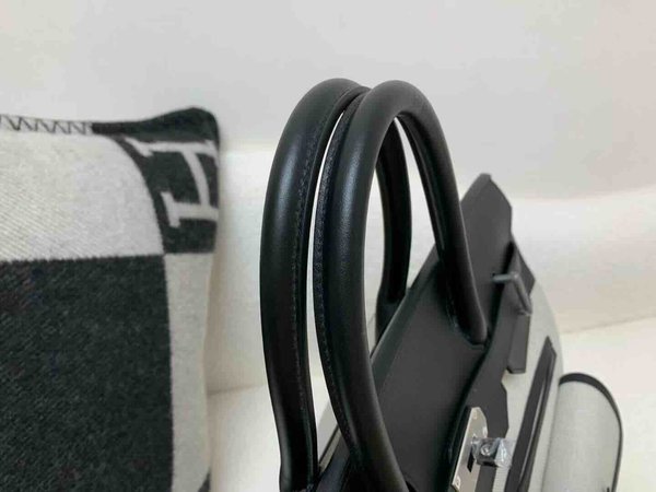 Hermès Birkin HAC 40 Cargo Canvas & Swift Noir x Palladium Hardware