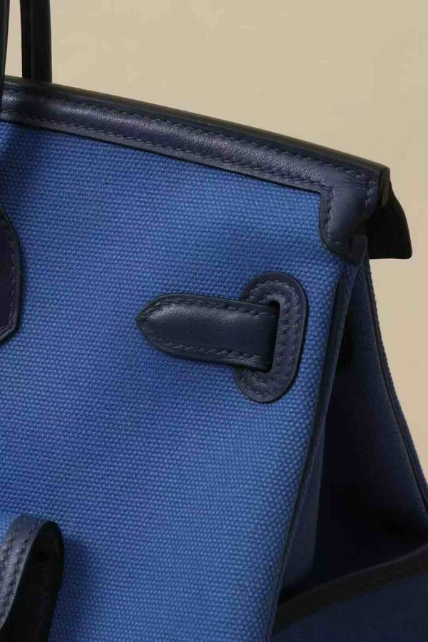 Hermès Birkin 35 Cargo Swift Deep Sea Blue x Palladium Hardware