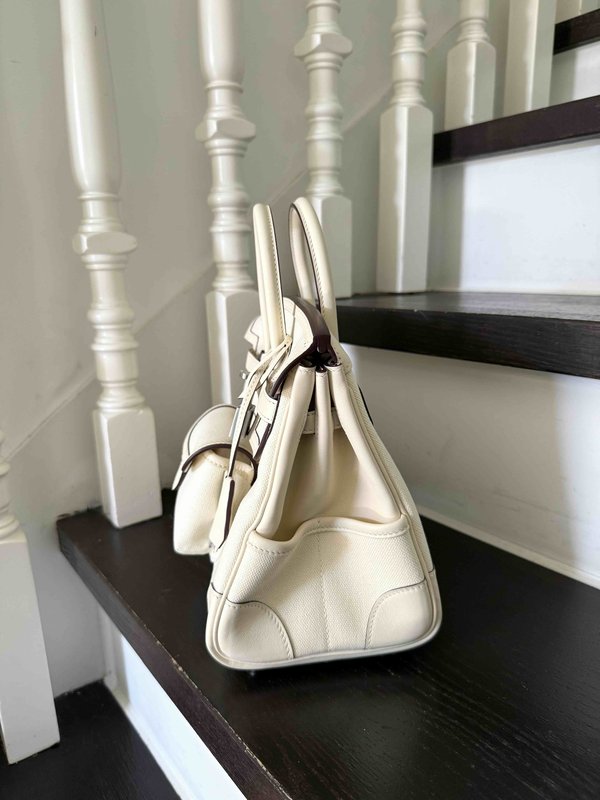 Hermès Birkin25 Cargo Craie x Palladium Hardware