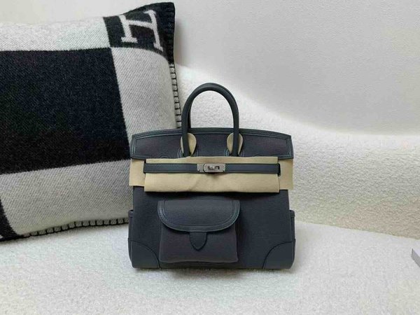 Hermès Birkin25 Cargo Graphaite x Palladium Hardware