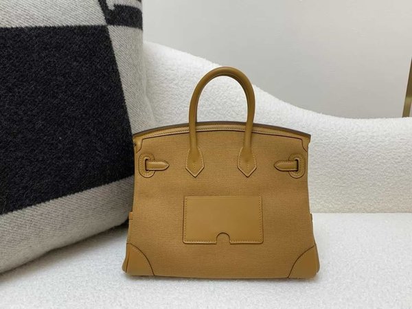 Hermès Birkin Cargo 25 Canvas with Swift 2S Sesame x Palladium Hardware