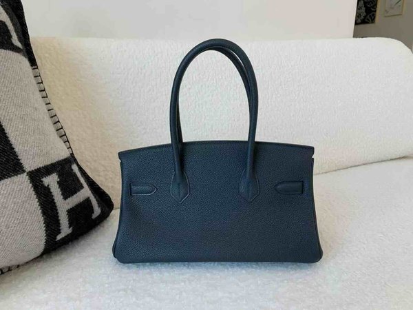 Hermès Birkin Shoulder 29 Togo 3Y Bleu Hydrique x Gold Hardware