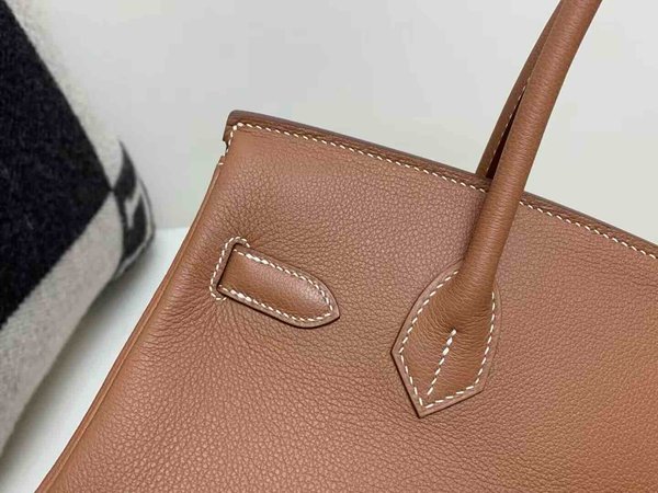 Hermès Shoulder Birkin 29 Gold Evercolor x Palladium Hardware