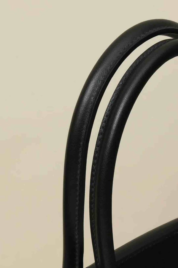 HERMÈS Birkin Shoulder Light 29 Noir (89) Ecru Swift Toile H canvas x Palladium hardware