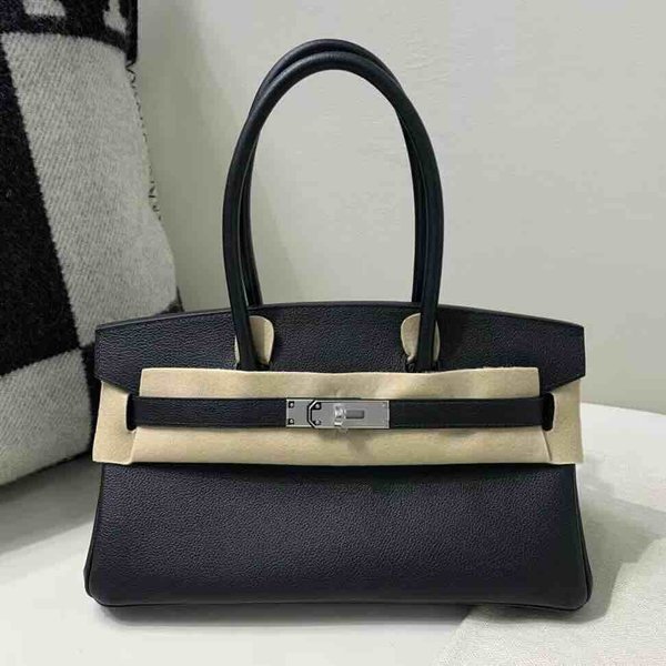 Hermès Birkin 29 Evercolor Noir x Palladium Hardware