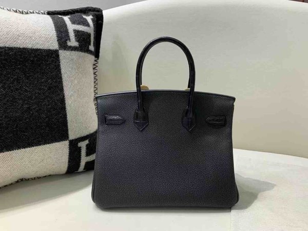 Hermès Birkin 30 Touch Noir Togo & Alligator x Gold Hardware