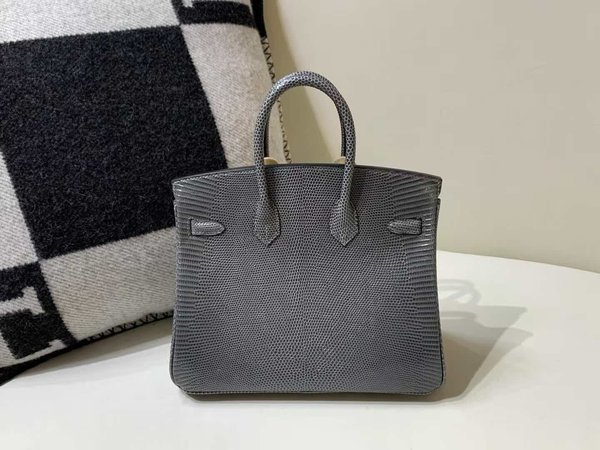 Hermès Birkin 25 Lizard Gris Mouette x Palladium Hardware