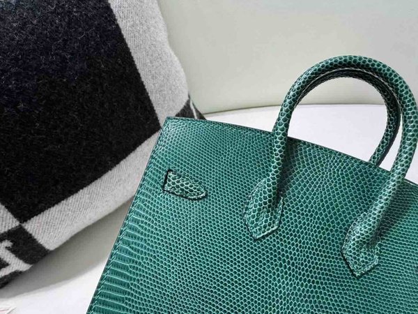 Hermès Birkin20 Lizard Vert Cyprès x Gold Hardware