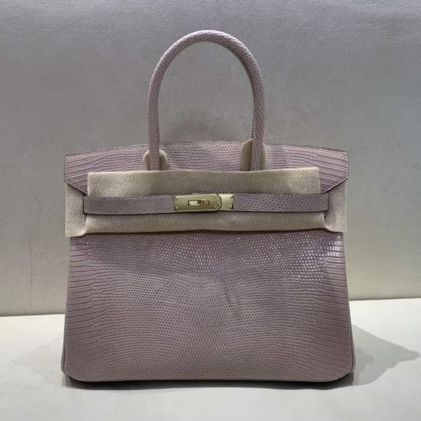 Hermès Birkin 25 Lizard Rose D’Été x Gold Hardware