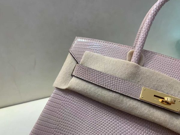 Hermès Birkin 25 Lizard Rose D’Été x Gold Hardware