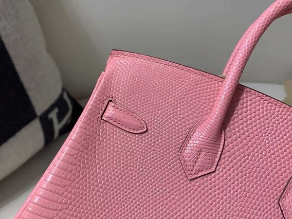 Hermès Birkin 25 Lizard Rose Confetti x Palladium Hardware