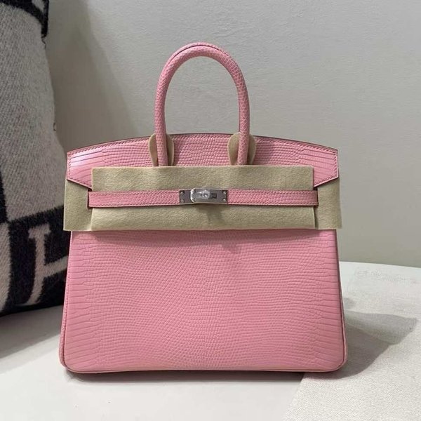 Hermès Birkin 25 Lizard Rose Confetti x Palladium Hardware