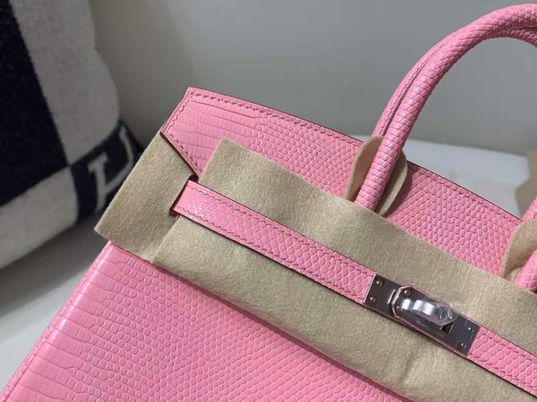 Hermès Birkin 25 Lizard Rose Confetti x Palladium Hardware