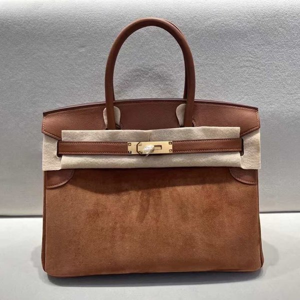 Hermès Birkin 30 Deer with Swift Gold Brown x Gold Hardware