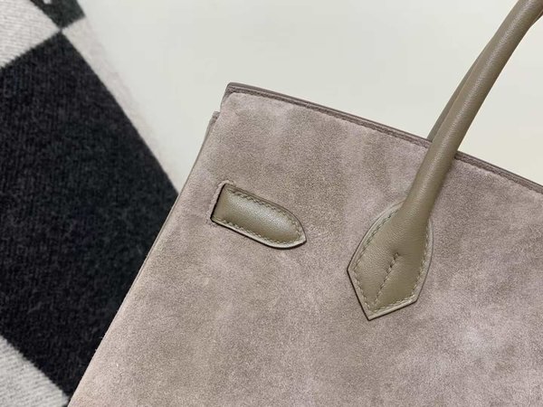 Hermès Birkin 30 Deer with Swift Etoupe x Palladium Hardware