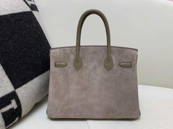 Hermès Birkin 30 Deer with Swift Etoupe x Palladium Hardware