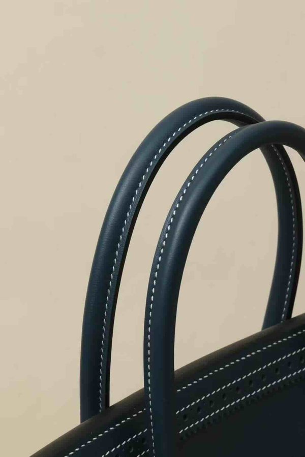 Hermès Birkin 35 BLEU SAPHIR SWIFT & TOILE GHILLIES x Palladium Hardware