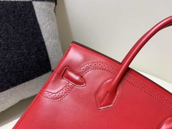 Hermès Birkin 30 GHILLIESE Rouge Casaque x GHW SWIFT