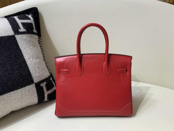 Hermès Birkin 30 GHILLIESE Rouge Casaque x GHW SWIFT